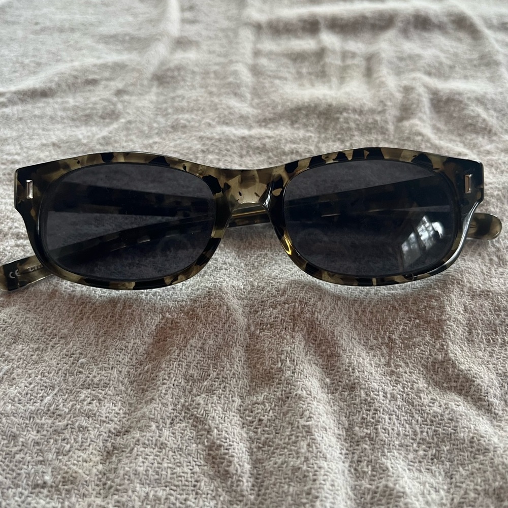 Stussy Eyegear Vintage Rectangular Tortoiseshell Sunglasses 90s 2000s